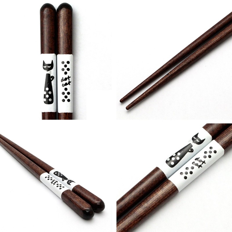 Ishida Family Cat Chopsticks Dishwasher Safe 9.1 inches (23 cm)