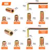 1/4-20, 5/16-18 Threaded Inserts, Wood Inserts, Steel Threaded Inserts for