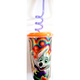 CEC Entertainment RARE COLLECTORS  Chuck E Cheese Fun Party Limited Edition 9" Straw Sippy Cup New