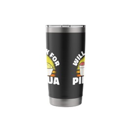 Will Work For Piragua Shaved Ice Fruit Puerto Rico Stainless Steel Insulated Tumbler
