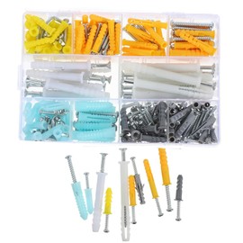300PCS Self Drilling Drywall Anchors Kit for Hanging and Mounting with Case, Self Drilling Sheetrock Gypsum Anchors
