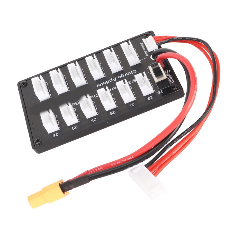 7.4V LiPo Parallel Charging Board 3Pin 4mm Banana Plug 2S