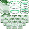 Tondiamo 30 Sets St. Patrick's Day Shamrock Bead Bracelets with