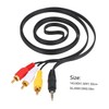 IWOWHERO 2Pcs Cable to Splitter Flexible Aux Cord for Home