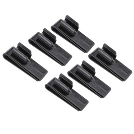 Aurorasports Golf Club Clamp Holder - Black Plastic Putter Clip for Golf Bag, Secure Golf Club Accessory (6 Pcs-Black)