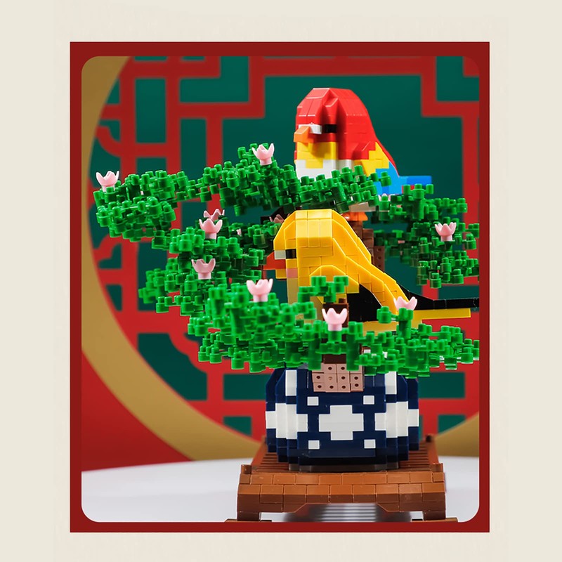 Larcele 1496 Pieces Micro Building Blocks Toy Kit, Mini Animal