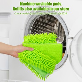 Qaestfy Pack of 2 Chenille Pad Refill Compatible with QAE026/QAE031 Ceiling Fan Clenae Duster with Long Handle