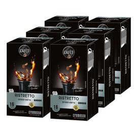 Cafet for Cremesso, coffee capsules Ristretto 96 pieces (6 x 16 pieces)