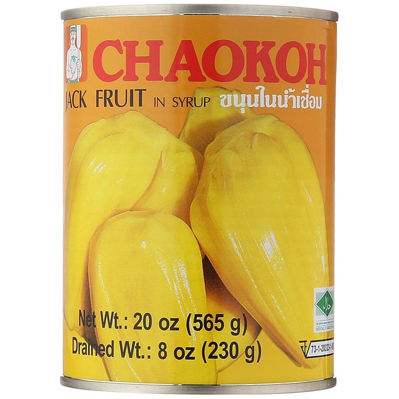 Chaokoh Jackfruit in Syrup (6 Pack, Total of 120oz)