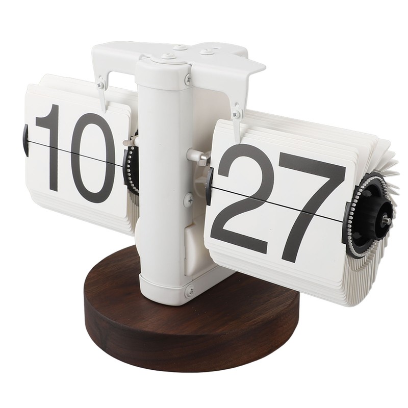 Flip Desk Clock Retro Single Sided Battery Powered Retro Vintage