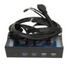 5.25 Inch Media Dashboard 2xUSB3.0 2xUSB2.0 1xType C 10Gbps High