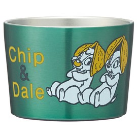 Skater STIC1-A Stainless Steel Vacuum Ice Cream Cup, 4.2 fl oz (120 ml), Disney’s Chip & Dale