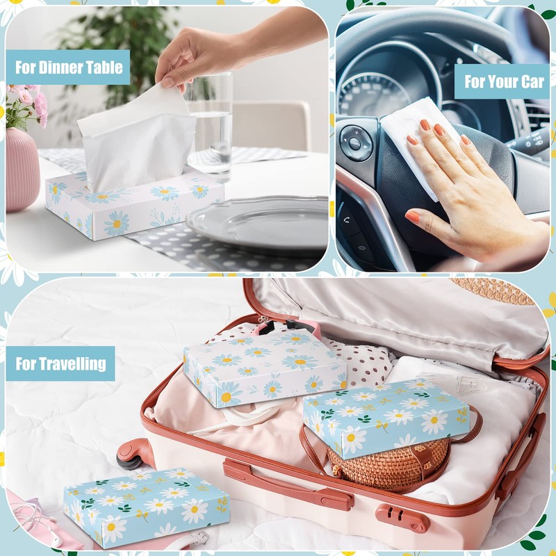 Yinder 24 Packs 960 Sheets Tissue Cube Car Facial Boxes