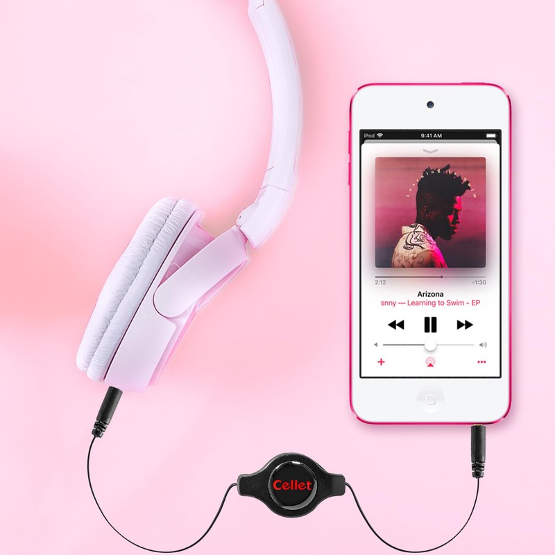 Cellet Retractable 3.5mm Male to 3.55mm Male Input Stereo Audio