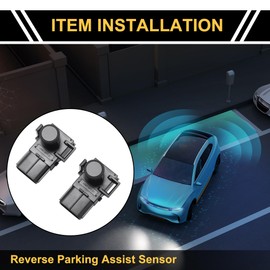 REPAIROCK 2 Stück Stoßstange Rückfahr-Parksensor für Toyota Tundra 2007-2013 Rückwärtsparkhilfe-Sensor Nr. 8934133180C0/8934133180C0/5S9357 Schwarz