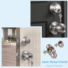 2 Pack Entry Door Knobs with Double Cylinder Deadbolt, Same