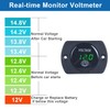 DMWD 1Pc Automotive 12V Voltage Gauge with Touch Switch Car