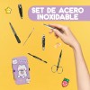 J.H. Company Set 6 Piezas Manicure Cortauñas Estuche Portatil Rz20-k6