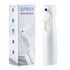 HPPFFY Continuous Spray Bottle for Hair, 1Pack Whole White 6.8oz Mister Spray Bottle, Hair Spray Bottles for Hairstyling, Cleaning, Plants, Pets, Salons & More