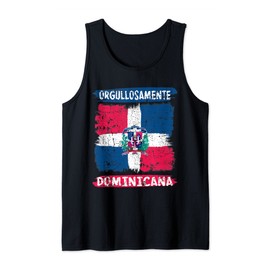Dominican Republic Flag Painted Orgullosamente Dominicana Tank Top