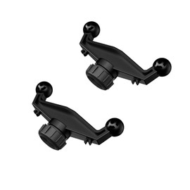 ThtRht 2 Pack 17mm Ball Mount Splitter Adapter 1 to 2 Head Joint Extension Connector Base for Dual Socket Stand Arm Bracket Clamp Clip Car Mobile Phone Holder Car Dashboard Phone Tablet Cam