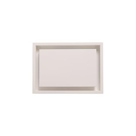 Fittes Framed Wall Vent Cover 10x10 Inch, DIY AC & Heat HVAC Wall and Ceiling Cover, Airflow Dampers, Luxe, Steel, Satin White