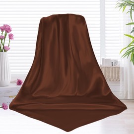 35" Large Satin Head Scarf, Pirate Bandana, Silk Hair Wrap for Women and Men