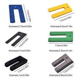 CRLLDPM Pack of 30 Plastic Spacers, Variable Levelling Plates, Glazing Blocks, Premium Spacers, Plastic Panels (1/1.5/3.2/5/6.4/10 mm)