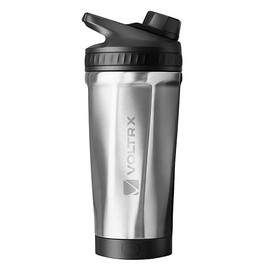 VOLTRX ChillMix Shaker Bottle Insulated Stainless Steel - USB C Rechargeable Electric Protein Shake Mixer, Shaker Cups for Protein Shakes and Meal Rep