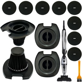 Aolleteau 4 Pack HEPA Filter & 4 Pack Foam Filter Compatible with Black + Decker 3-in-1 Lightweight Corded Upright and Handheld Multi-Surface Vacuum EV1416