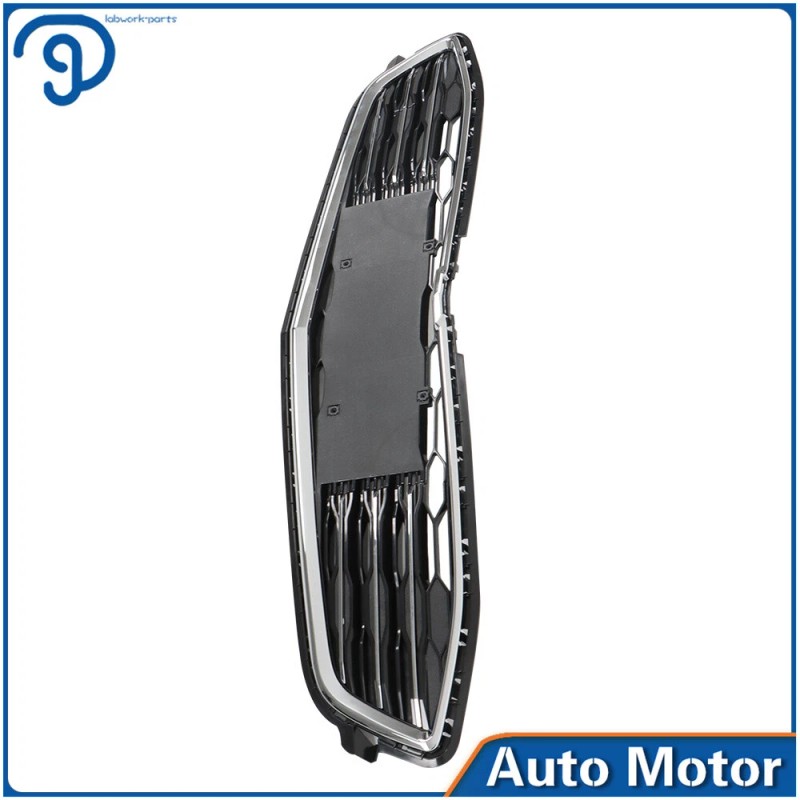 labwork Front Bumper Upper & Lower Grille Chrome & Black