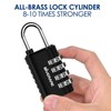 4 Pack Combination Lock, 4-Digit Padlock Keyless, Resettable Metal Luggage