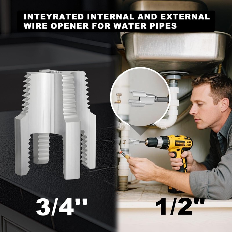 2025 New Integrated Internal and External Pipe Threading Tool Pipe