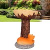 Cat Bird Bath Statue Durable Resin Bird Bath Bowl Exquisite