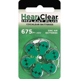 HearClear Hearing Aid Batteries Size 675 Cochlear Implant (300 Batteries)