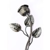 UHRIG Wrought Iron Rose, Decorative Flower Made of Steel, Garden