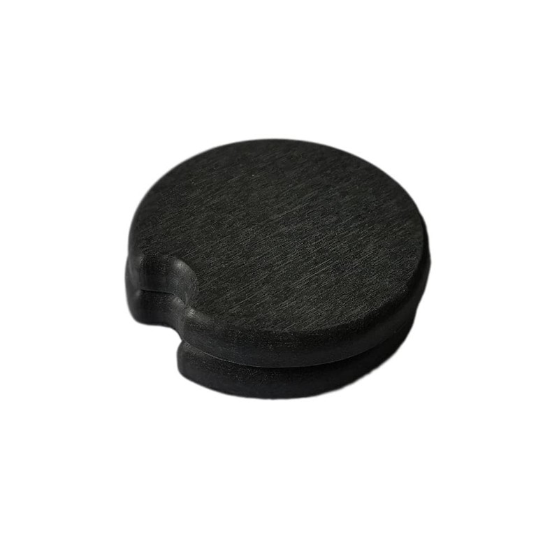 Diatomaceous Earth Coaster for Car, Φ2.7 inches (6.8 cm), Black