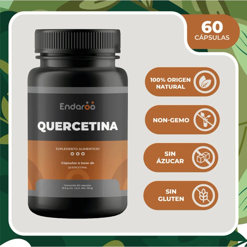 Quercetina 500 Frasco Cápsulas