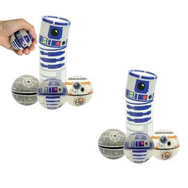 NINOSTAR Squishy Balls 2 Packs- Pop Fidget Toy, Stress Relief Fidget, Stress Ball Use for Play/ Decor/ Improve Concentation and Focus [Super Soft] Pack of 2 - 6 Balls