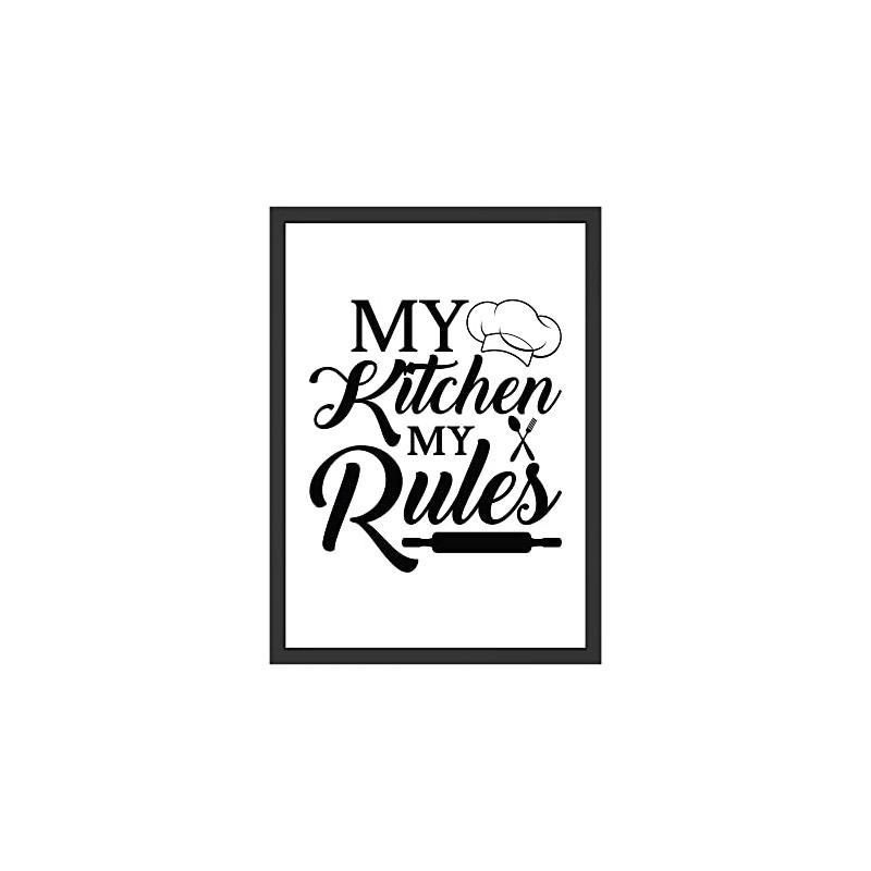 WBdesignz My Kitchen My Rules Funny Kitchen Picture Cooking Decoration