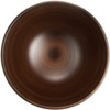 Ceramic Indigo Wood Grain Line Soup Bowl, Light Tea, Size: