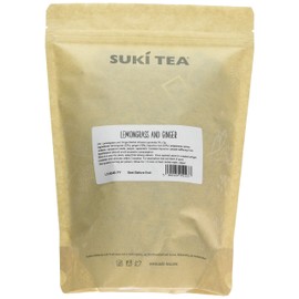Suki Tea Lemongrass & Ginger - Pack of 15 Pyramid Tea Bags - Lemon, Mint, Spice - Caffeine Free -Great Taste - Brews in 3-6 Minutes