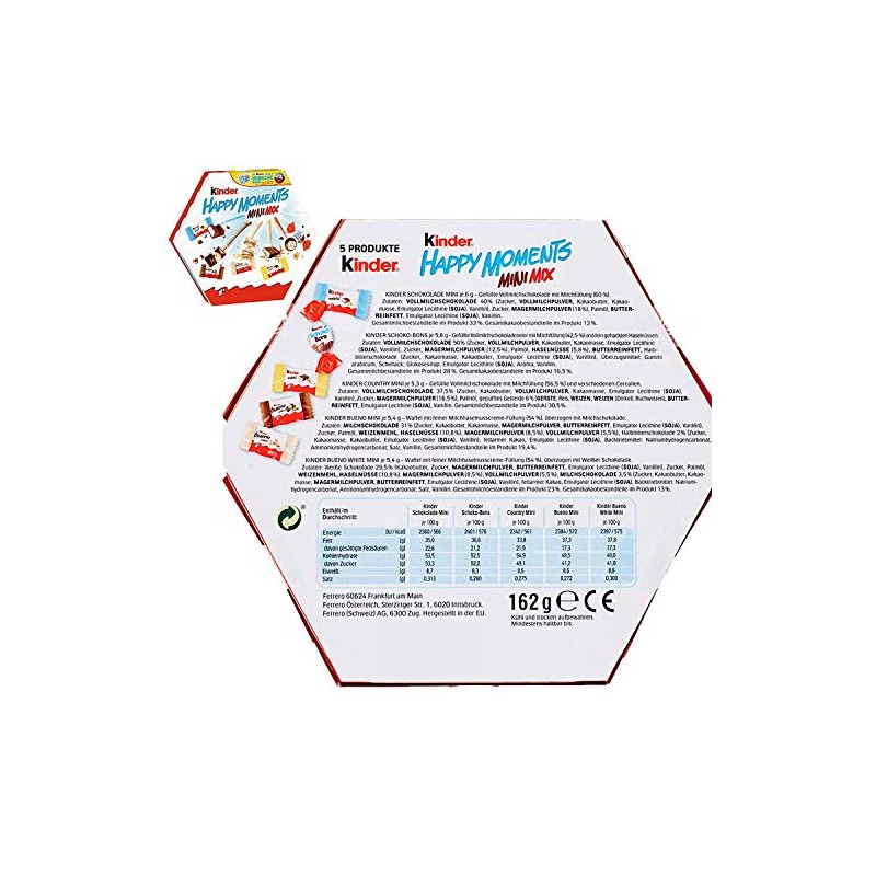 Kinder Happy Moments Mini Mix 5.71 Ounce