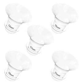 Zooawa S32 Breast Pump Flange Inserts 13/15/17/19/21mm, Compatible with Momcozy S9/S10/S10Pro/S12/S12/S32 Wearable Breast Pump 24mm Shields/Flanges,Reduce 24mm Tunnel Down to Other Size