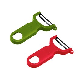 Kuhn Rikon Potato Peelers (set of 2) with Steel Blade. Vegetable Peeler. Veg Peeler. Potato Peelers for Kitchen. Light Speed Peeler. Apple Peeler – 3 Year Kuhn Rikon Kitchen Accessories Guarantee
