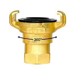 Unbekannt Claw Coupling 360° Rotatable with Internal Thread 1 Inch