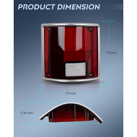 Nilight Taillight Assembly Compatible with 1973 73 74 75 76 77 78 79 1980 81 82 83 84 85 85 86 87 88 89 1990 1991 Chevy C10 GMC C/K Suburban Blazer Jimmy Tail Lights Rear Driver and Passenger Side