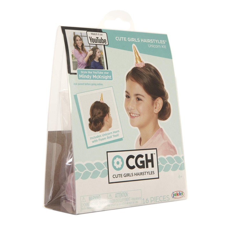CGH Cute Girls Hairstyles! Unicorn Hair Kit with Bun Maker