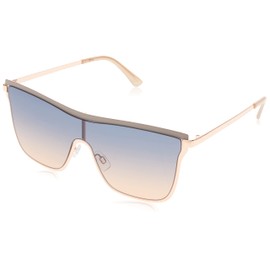 Jessica Simpson Women's J6100 Chic Square Metal Shield Sunglasses with UV400 Protection - Glamorous Sunglasses for Women, 132mm