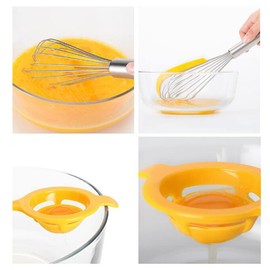 Hoshen 3 Pcs 10 Inchs/13 Inchs Hand Whisk, Egg Separator, Household Mixer Cream Whisk, Baking Tools